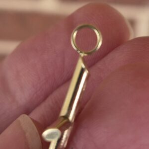 Alternative view of 14k 0.6g cross charm