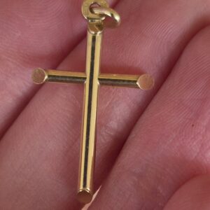 10k 0.8g small cross charm