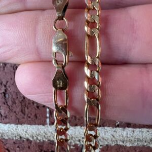 Alternative view of 10k 18.7g Figaro Chain 20”