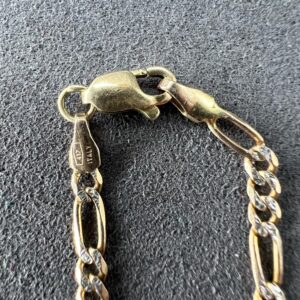 Alternative view of 10k 3.0g Two Tone Figaro 8”