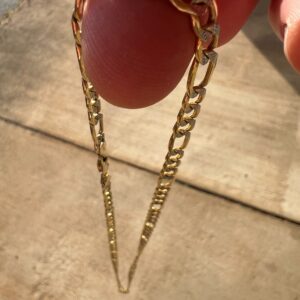 Alternative view of 10k 11.6g Figaro Chain 5.5mm 26”