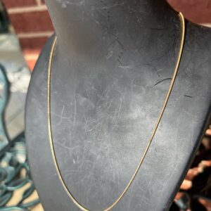14k 3.7g Gold Snake Round Rope Chain 16”