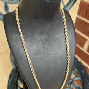 Alternative view of 10k 36.2g Thick Rope Chain 22”