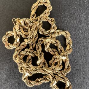 10k 36.2g Thick Rope Chain 22”