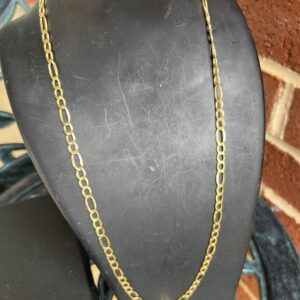Alternative view of 10k 5g Figaro style chain 22”