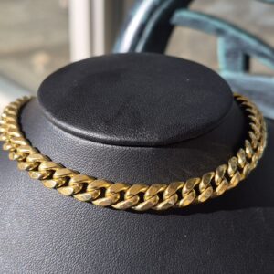 10k 30.7g shiny cuban link chain- 22"