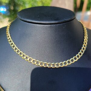 14k 12.2g cuban link chain- 20"