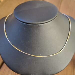 14k 3.6g two-tone snake chain- 15"
