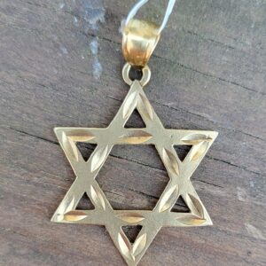 Alternative view of 10k 2.4g Star of David charm