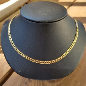 14k 9.1g semi-hollow cuban link chain- 24"