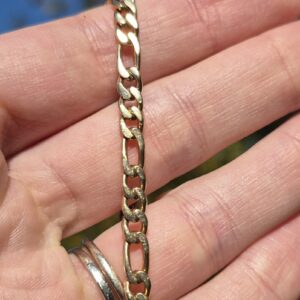 Alternative view of 14k 10.2 figuro bracleet- 7.75"