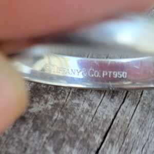 Alternative view of Platinum 8.1g mens Tiffany & Co. band- sz10.25