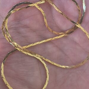 18k 6.6g triangle link chain- 16"