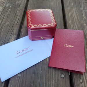 Alternative view of 18k 5.1g tricolor Cartier diamond ring- sz5.5