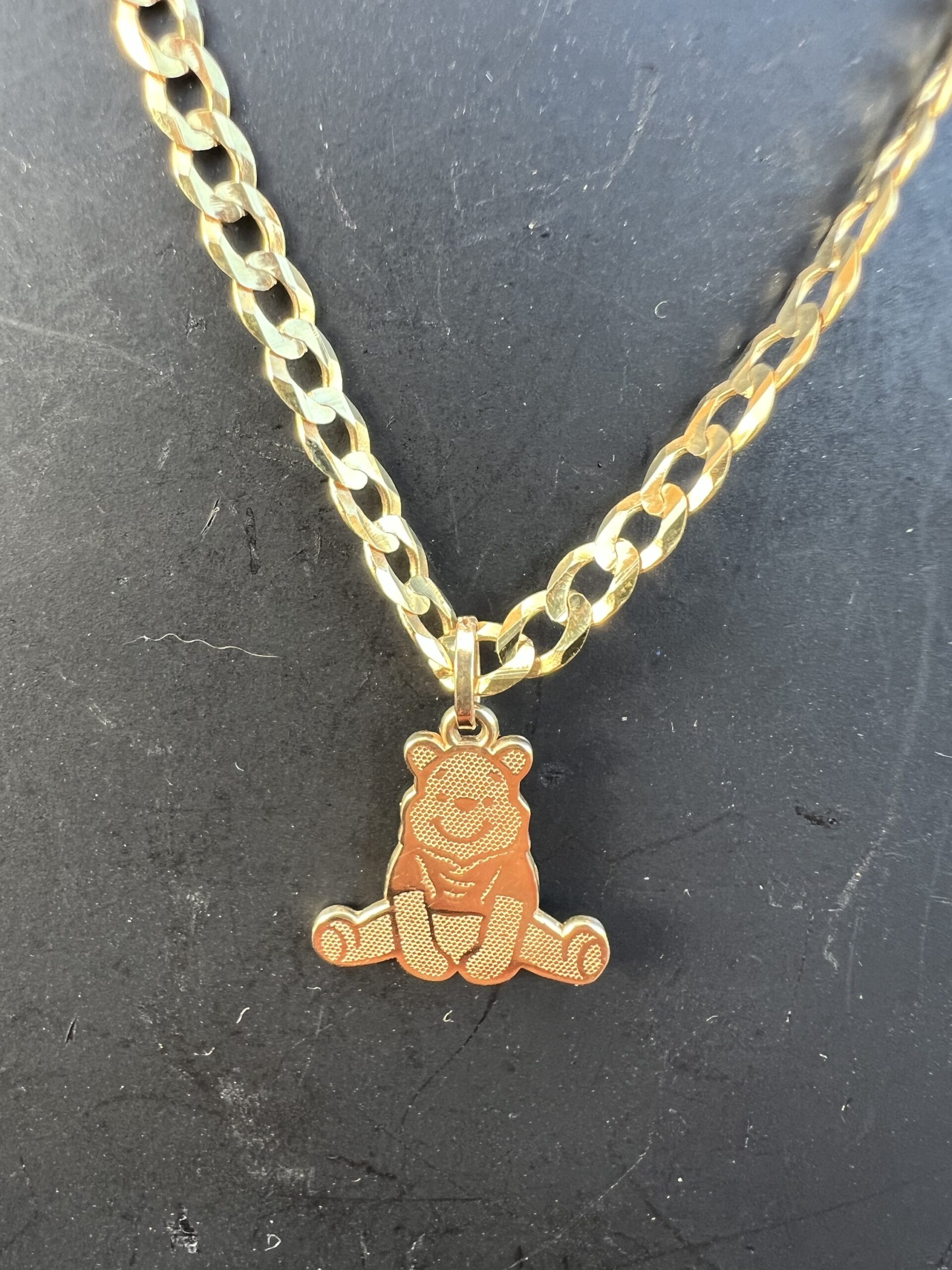 10k Gold Winnie the Pooh Bear Charm - Image 2