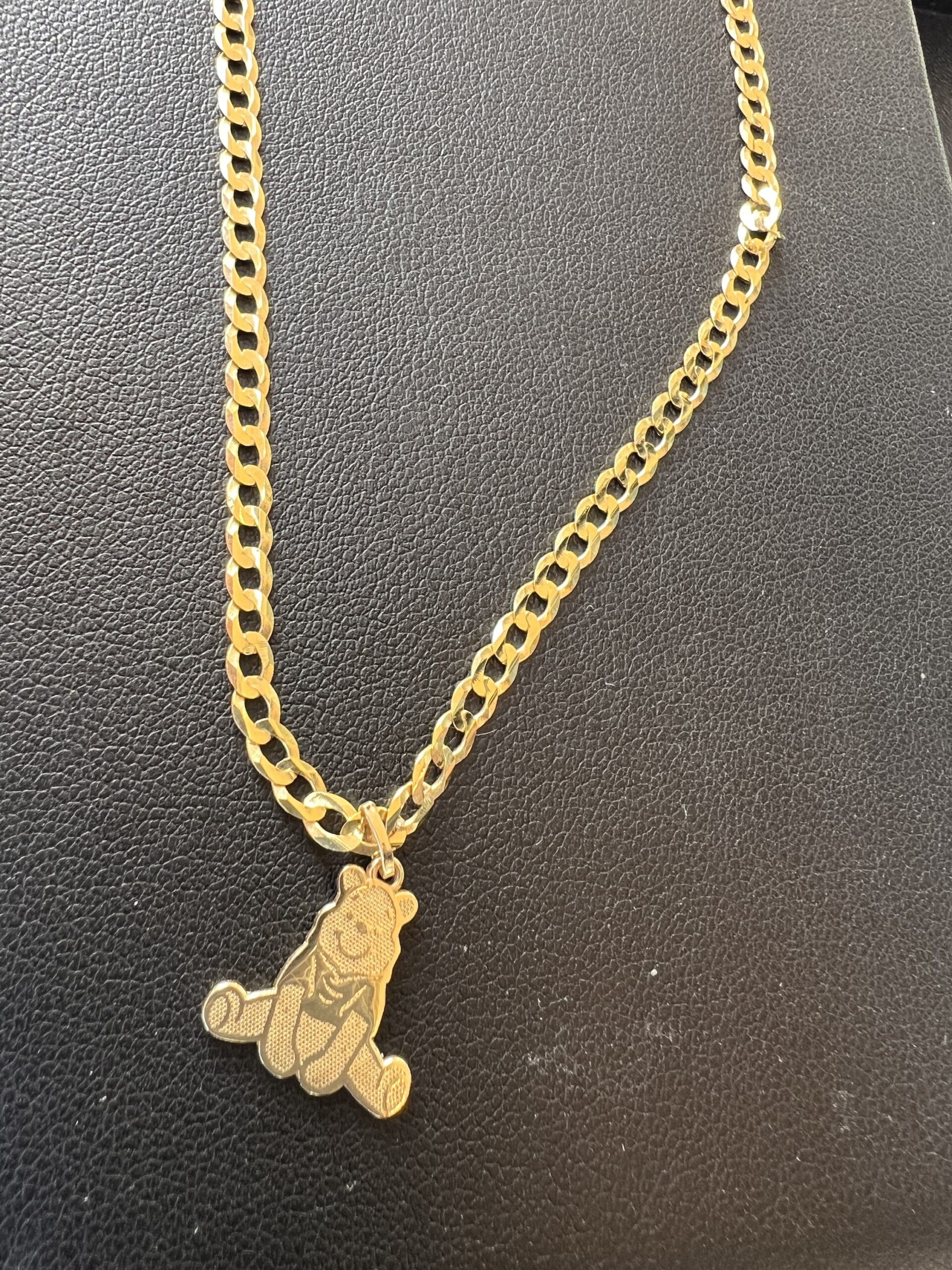 10k Gold Winnie the Pooh Bear Charm