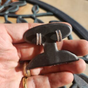 Alternative view of 10k 3.6g Diamond 0.5" Hoops 1.22tcw