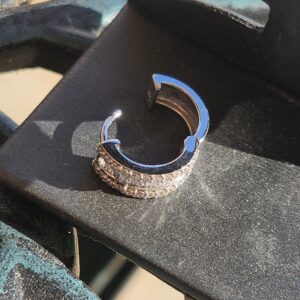 10k 3.6g Diamond 0.5" Hoops 1.22tcw