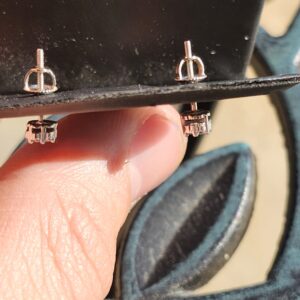 Alternative view of 10k 0.7g White Gold 1/4tcw Studs