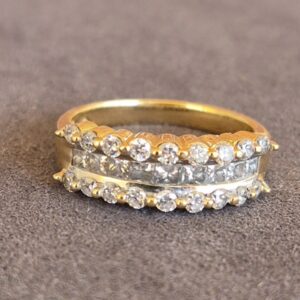 Alternative view of 14k 4.7g diamond ring-sz6.5