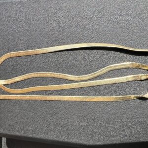 Alternative view of 14k 6g Herringbone Gold Chain 19”