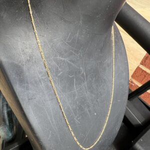 14k 1.9g Figaro Gold Chain 16”