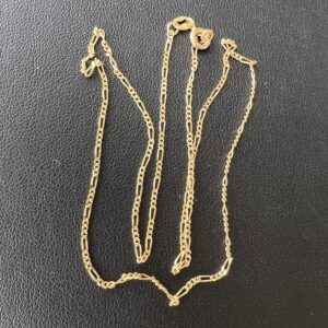 Alternative view of 14k 1.9g Figaro Gold Chain 16”