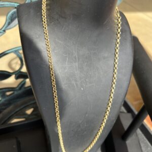 14k 8.3g Round Link Gold Chain 24”
