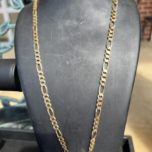 10k 26.2g Figaro Gold Chain  22”