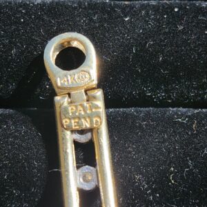 14k 21.4g Gold Bracelet with Diamonds 7.25”