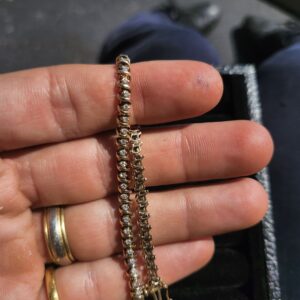 Alternative view of 10k 6.9g Gold Bracelet with Diamonds 1TCW 6.75”