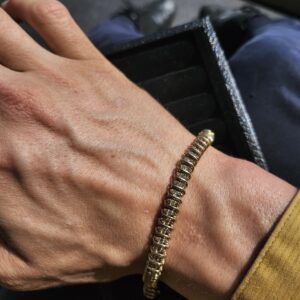 10k 13.2g Gold Bracelet with Diamonds 3TCW 6.5”