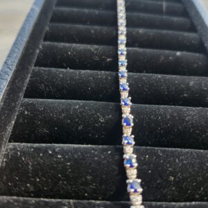 Alternative view of 14k 9.1g White gold bracelet 7”