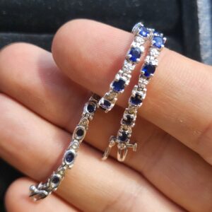 14k 9.1g White gold bracelet 7”