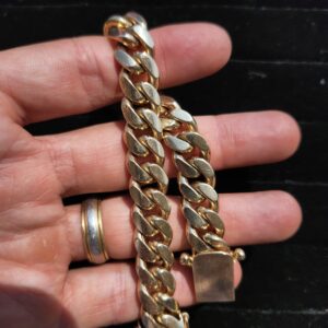 122.3g 14k Massive 12.6mm 8.5" Miami Cuban