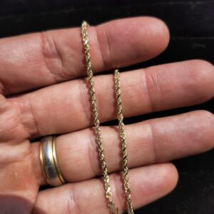 Alternative view of 14k 3.3g Rope Bracelet 7”