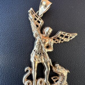 10k 2.8g Gold Michael Archangel Pendant Charm