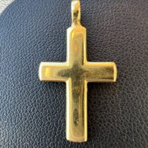 18k 3.4g Gold Cross Charm