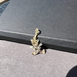 Alternative view of 14k 1.8g Gold Bear Charm Multi-Color