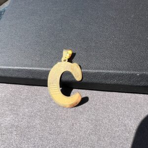 Alternative view of 21k 1.9g Gold “C” Charm