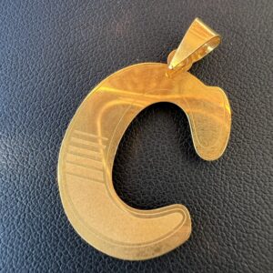 21k 1.9g Gold “C” Charm
