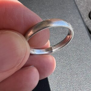 Alternative view of Platinum 10.1g Ring Sz 12