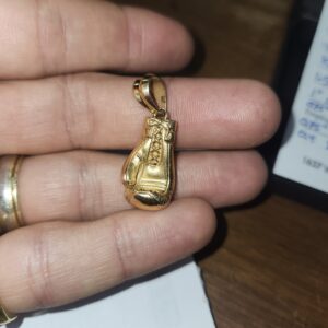 Alternative view of 14k 11.5g Solid Boxing Glove