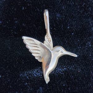 14k 1.4g Small Hummingbird Charm