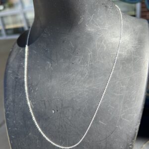 14k 1.2g White Gold Chain 16”
