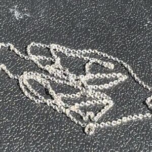 Alternative view of 14k 1.2g White Gold Chain 16”