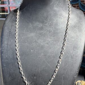 14k 3.4g White Gold Link Chain 18”