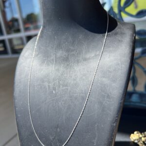10k 0.5g White Gold Chain 18”