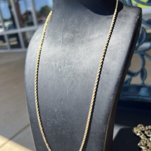 14k 3.6g Gold Rope Chain 22”