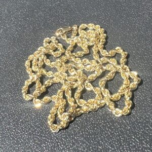 Alternative view of 14k 3.6g Gold Rope Chain 22”